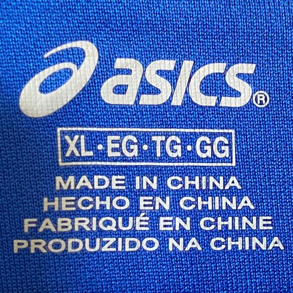 NEW ASICS Junior's Cali Track Sports Jacket Blue Size XL Full Zip Soccer - Picture 4 of 5